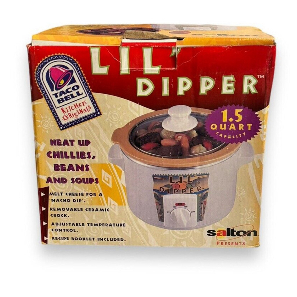 Vintage Brand New Lil Dipper Taco Bell Very Rare 1.5 Quart Crock Pot